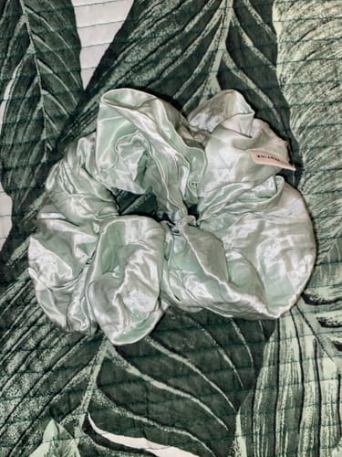 Customer photo review of Organic Silk Scrunchie