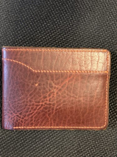 Customer photo review of Lanier Premium Bison Bifold