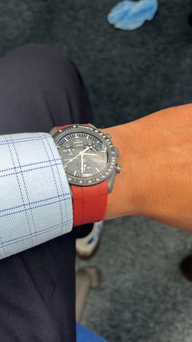 Customer photo review of Rubber Strap for Omega X Swatch MoonSwatch Mission to Pluto