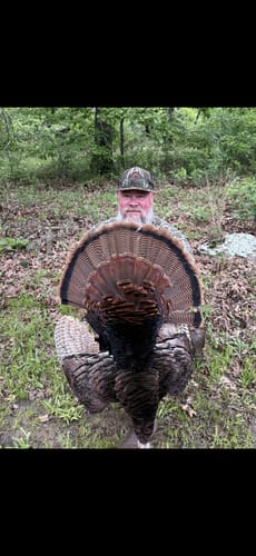 Customer photo review of Turkey Only Fans, Leather Patch Trucker Hat