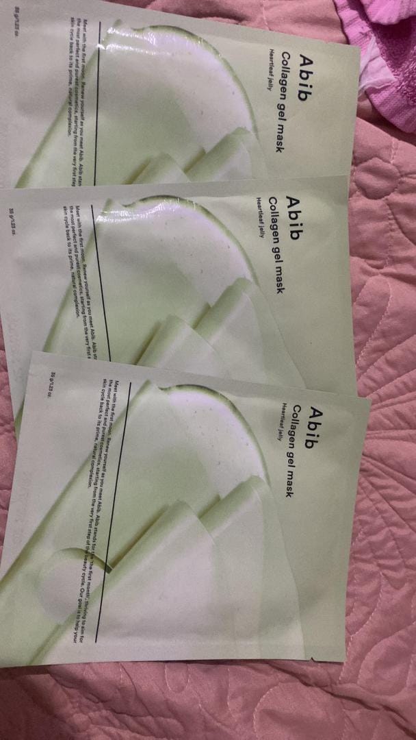 Customer photo review of ABIB - Collagen Gel Mask Heartleaf Jelly 1 PC | Mascarilla Revitalizante