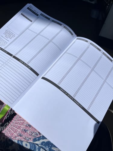 Customer photo review of Weekly 2025 Planner Rainbow Prisma