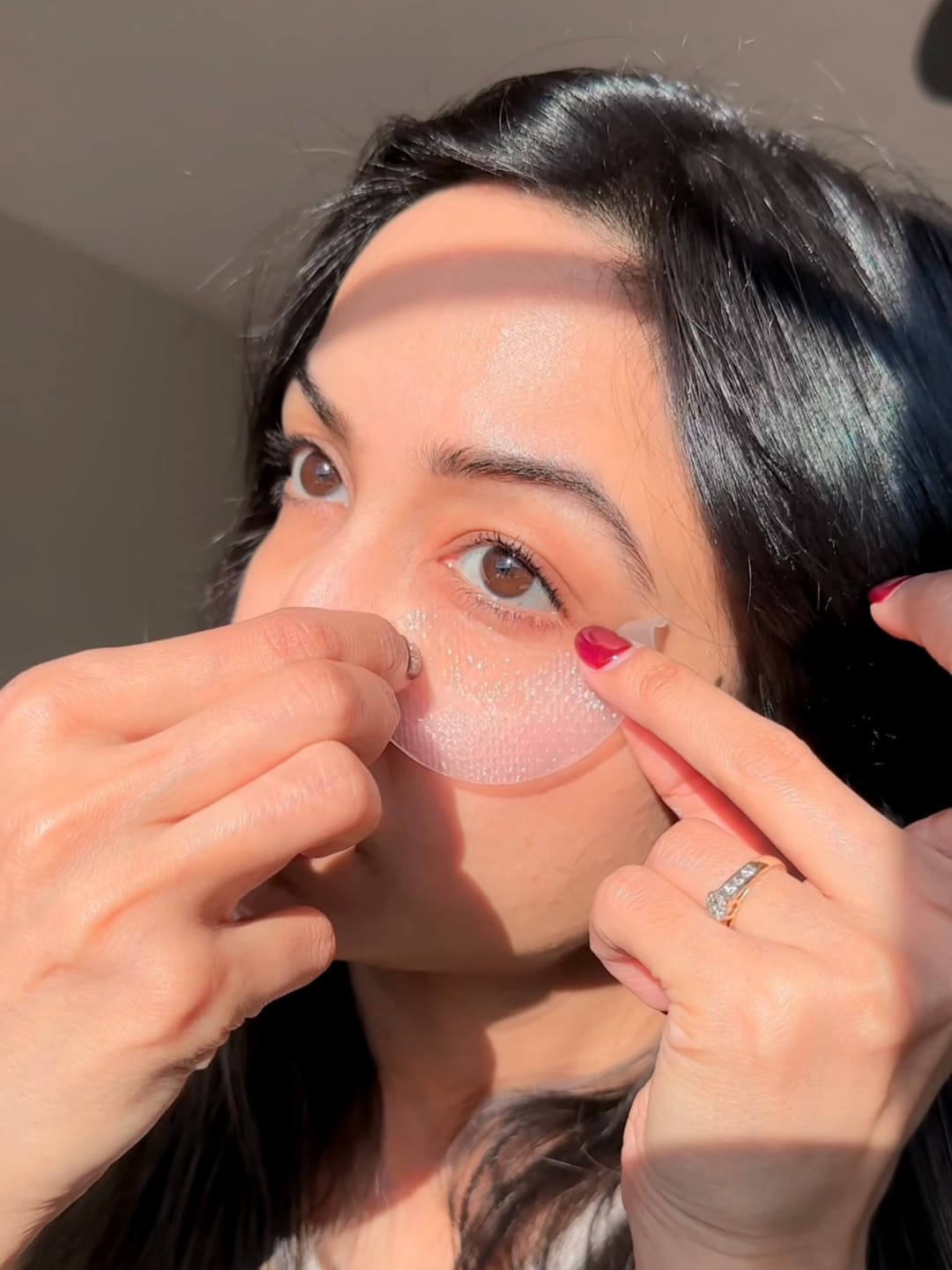 Customer photo review of Collagen eye patch Jericho rose jelly