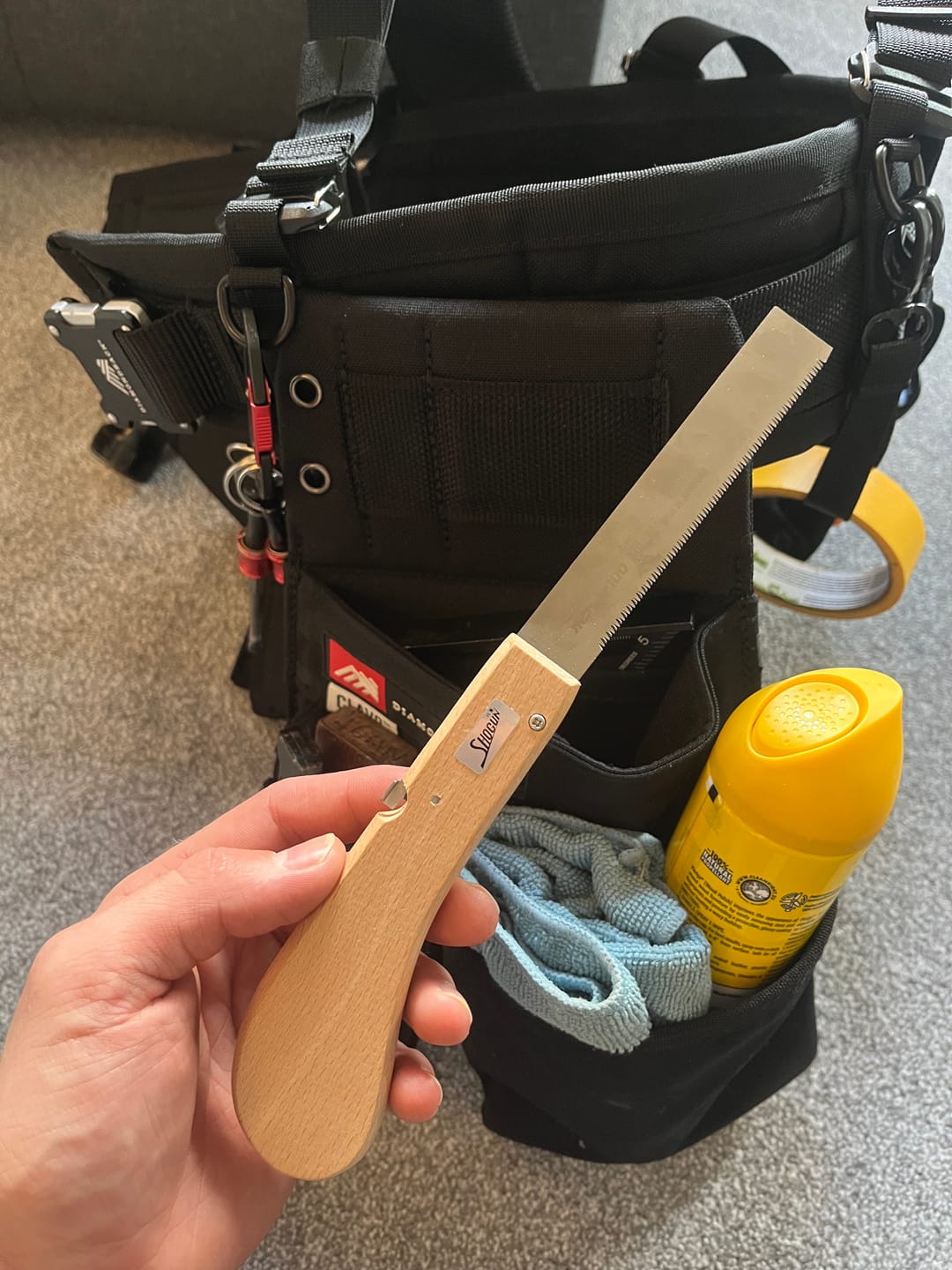 Customer photo review of Shogun | Japanese Flush Cut Pull Saw 100mm Length Folding Design