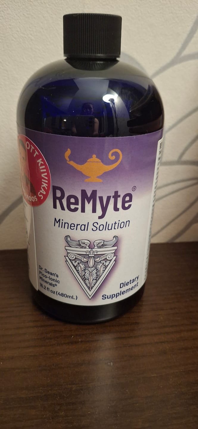 Customer photo review of ReMyte® Mineral Solution, 480ml (toidulisand 12 mineraalaine kontsentraadiga)