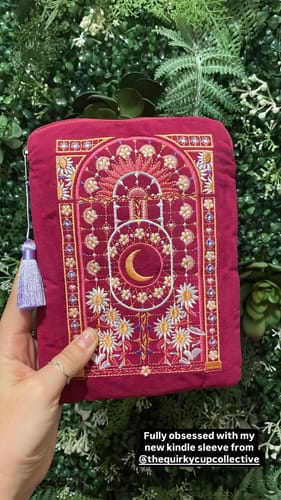 Customer photo review of Iridescence E-Reader Sleeve - Pink