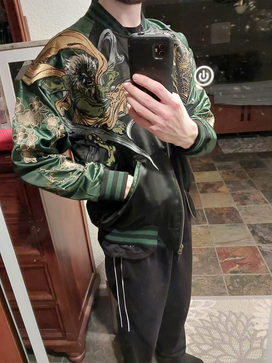 Customer photo review of Raijin & Fujin Sukajan Souvenir Jacket