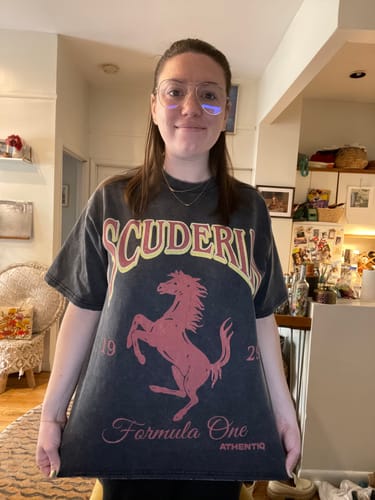 Customer photo review of THE SCUDERIA TEE