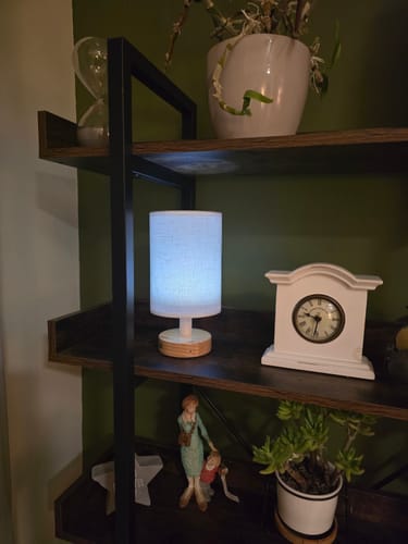 Customer photo review of Nordic Linen Table Lamp