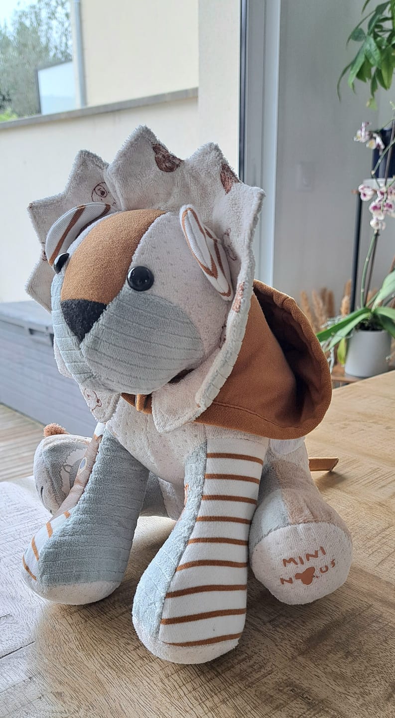 Customer photo review of Lion en peluche souvenir