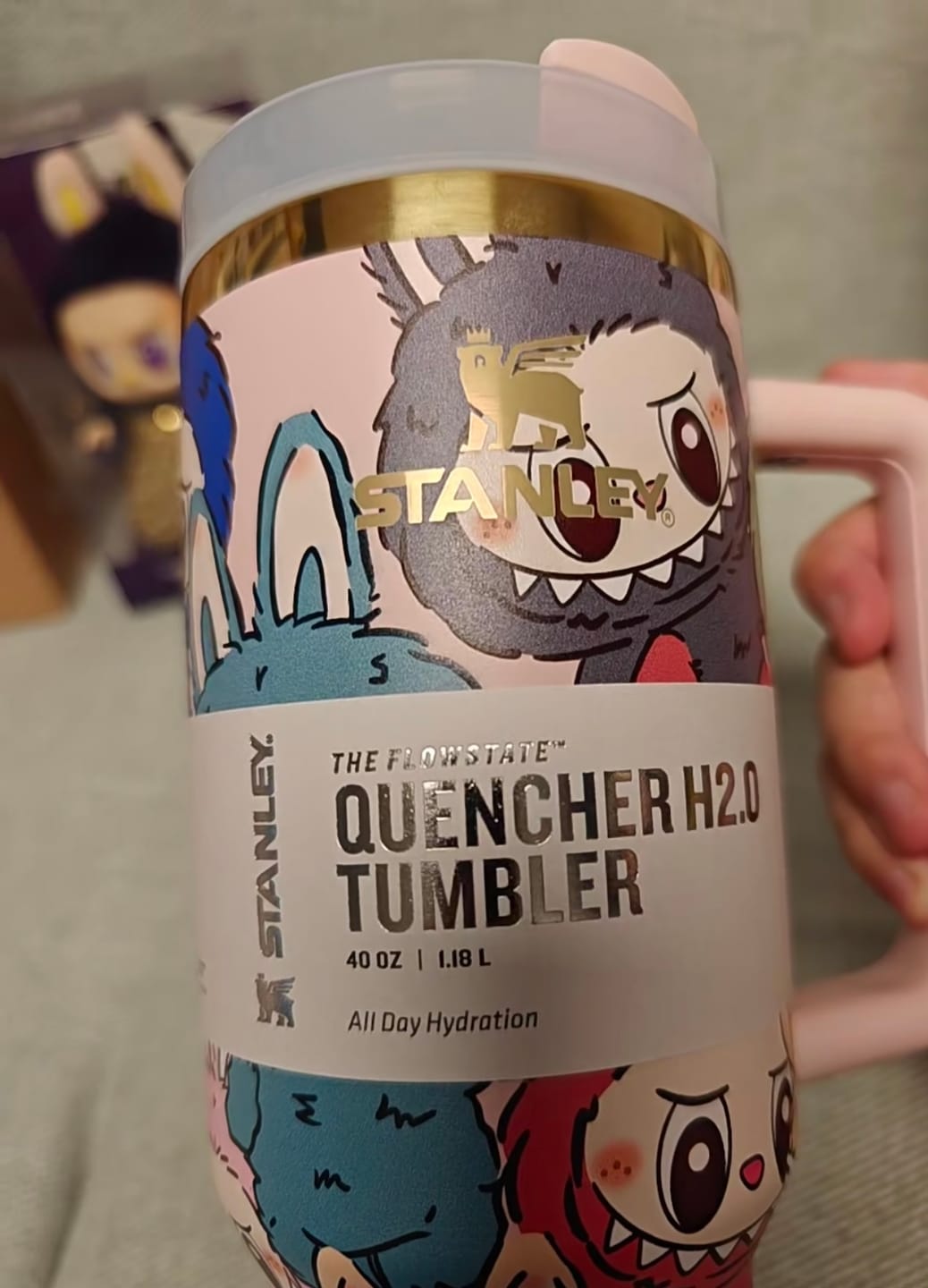 Customer photo review of Labubu Limited Edition In-Car Insulated Cup 40 OZ
