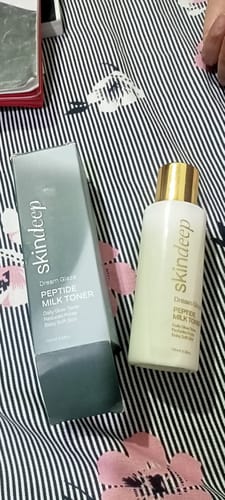 Customer photo review of DREAM GLAZE - Peptide Milk Toner