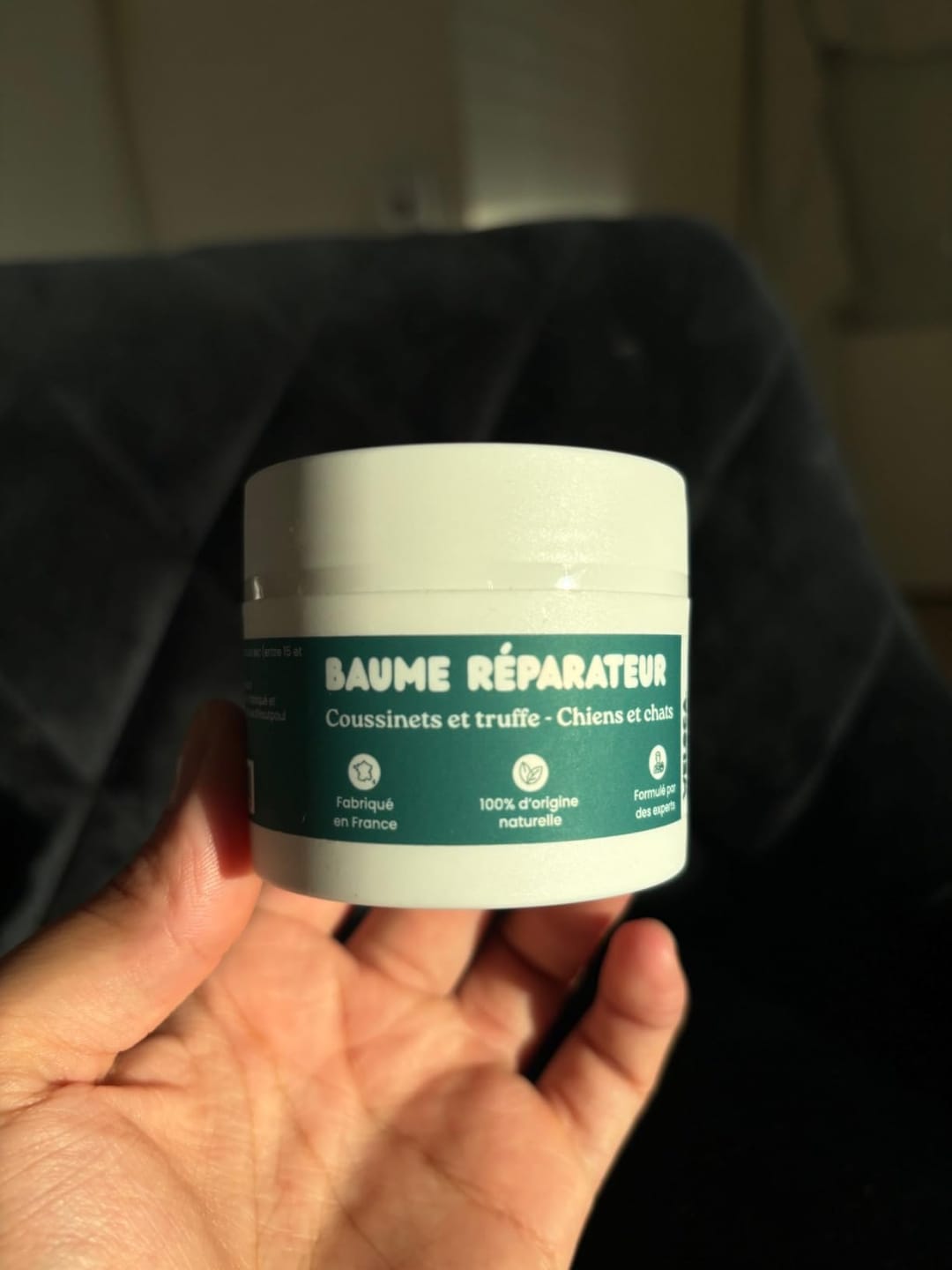 Customer photo review of Baume réparateur | Chiens et chats