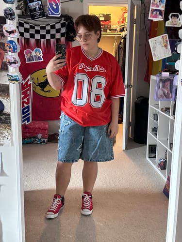 Customer photo review of Custom Team Sports Football Jersey Personalized Practice Uniforms for Adults/Youth