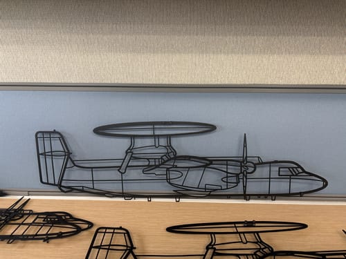 Customer photo review of E-2D Hawkeye Metal Aircraft Wall Art - NCP0172