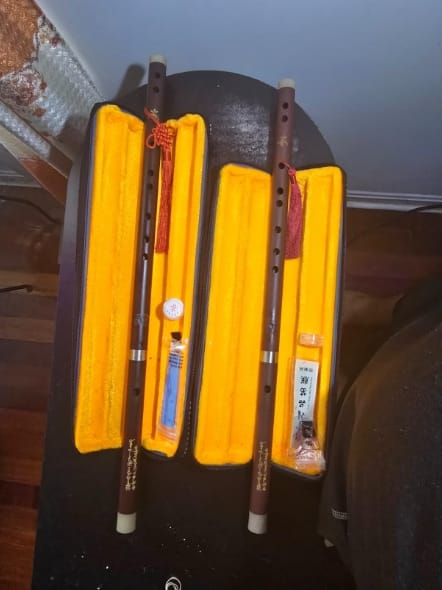 Customer photo review of Chinese Flute Dizi for Beginners Traditional Chinese Instrument with Free Membrane & Glue Set