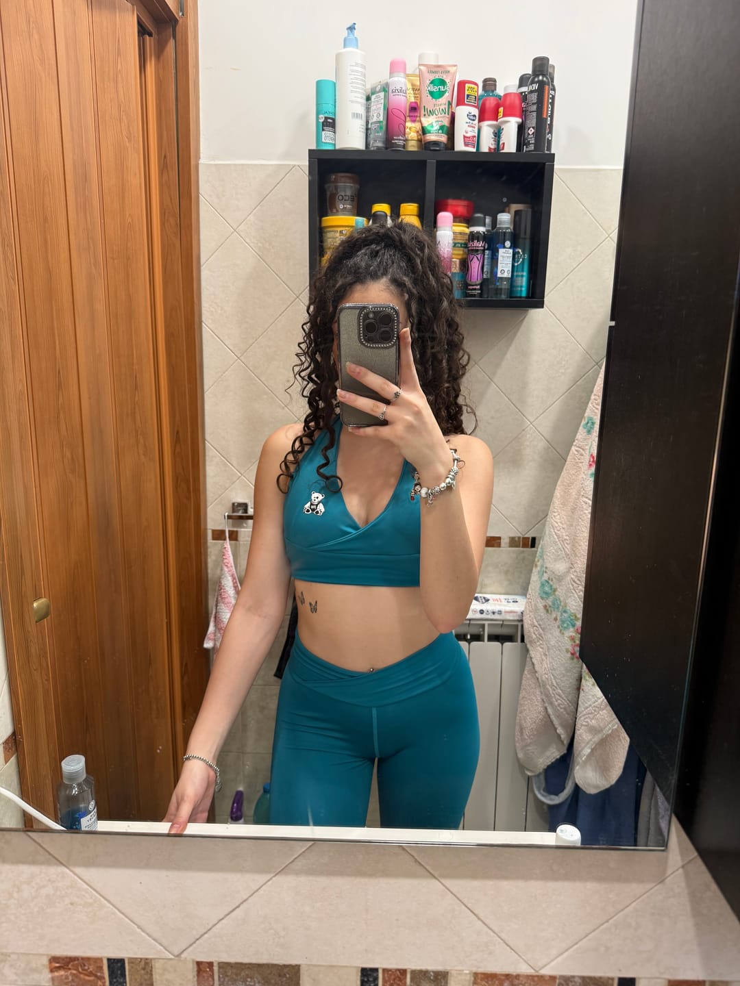 Customer photo review of LEGGINGS INTENSE VERDE SMERALDO