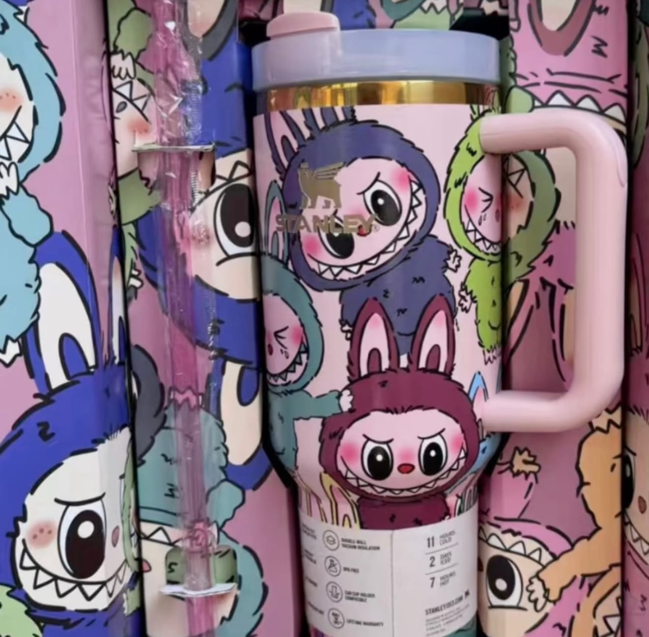 Customer photo review of Labubu Limited Edition In-Car Insulated Cup 40 OZ