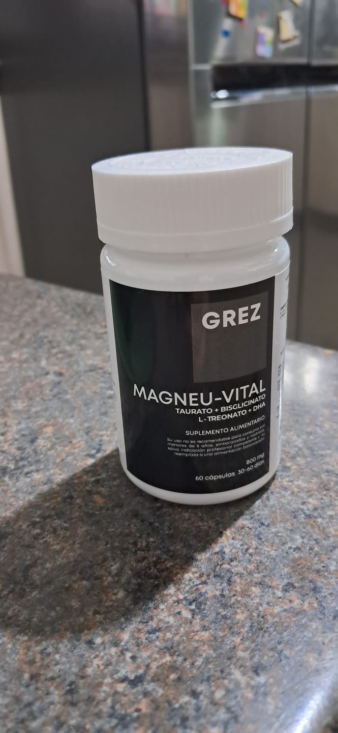 Customer photo review of MAGNEU-VITAL 800mg - Magnesios quelados Taurato / Bisglicinato / L-treonato