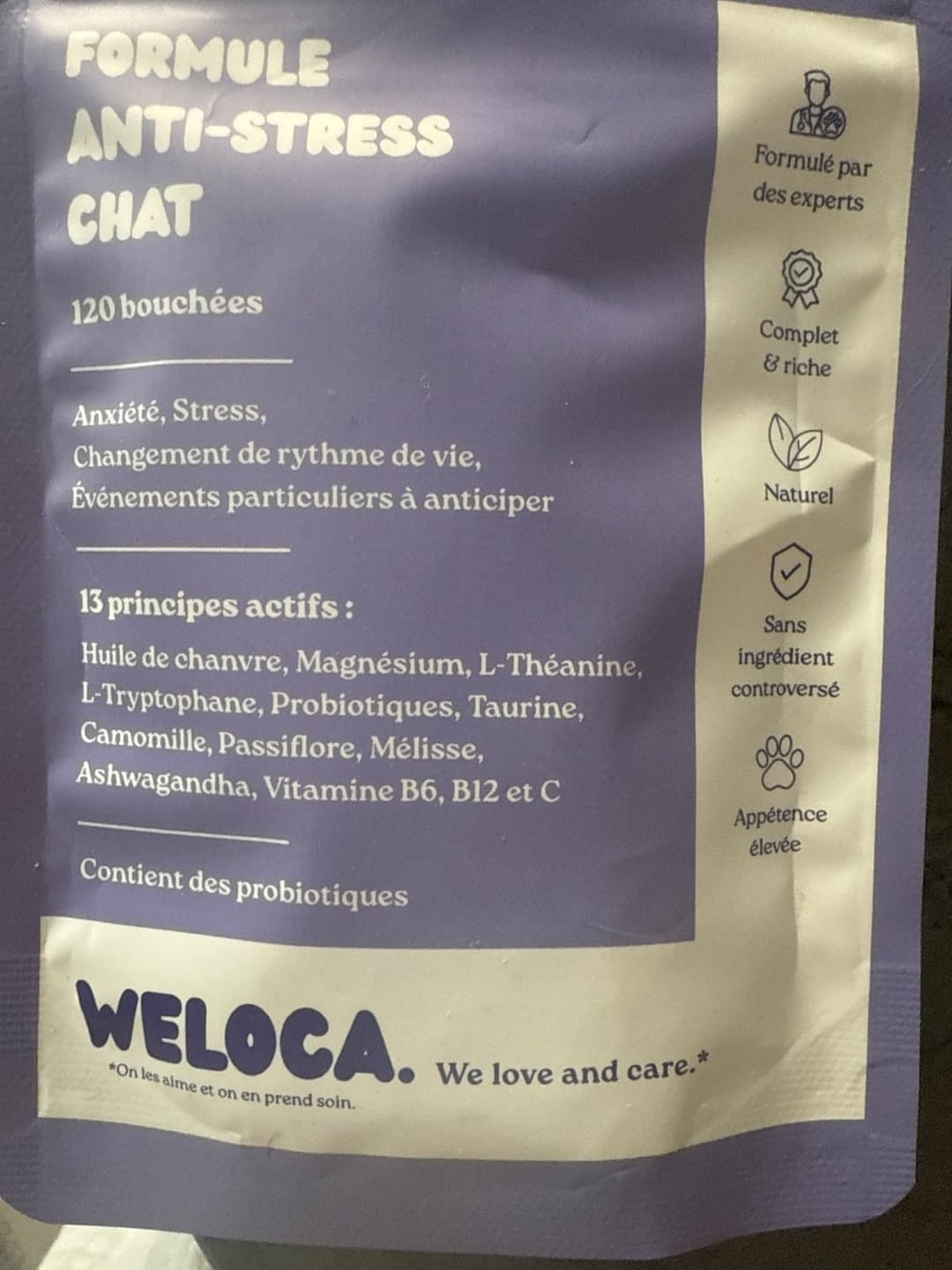 Customer photo review of Complément anti-stress  | Chat