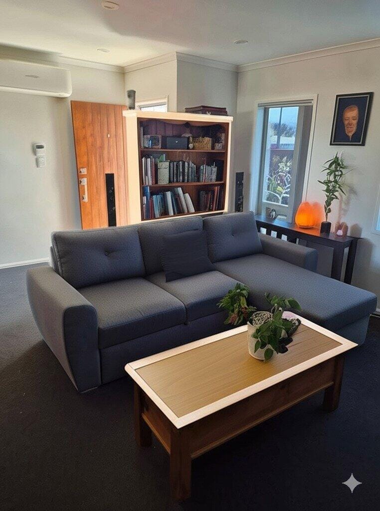 Customer photo review of Cuneo Sofa Bed with storage (Multi Color options)