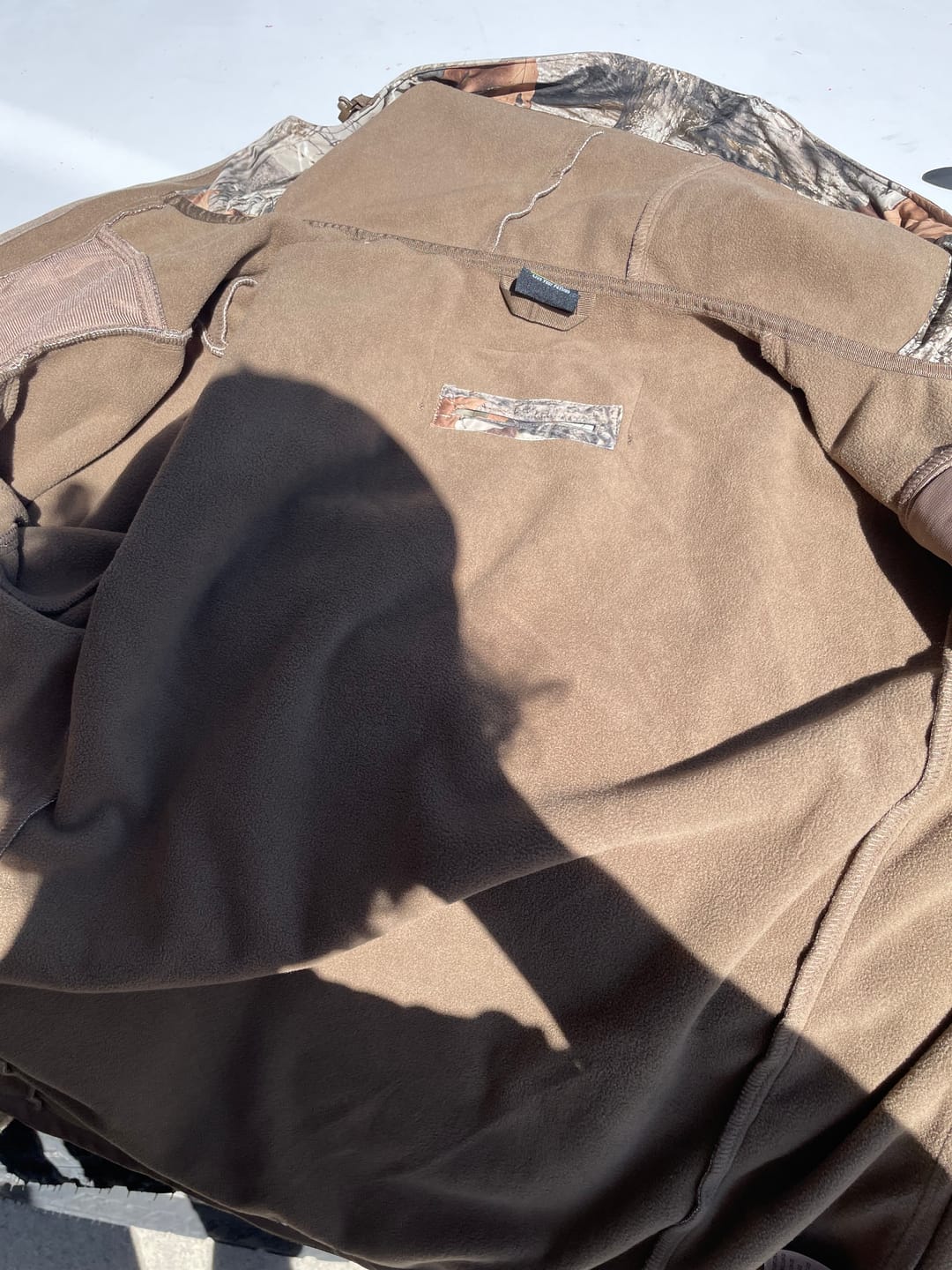 Customer photo review of TideWe Men's Hunting Clothes,Silent Water Resistant Camo Hunting Suits