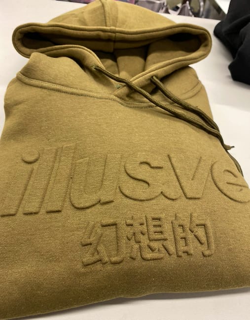 Customer photo review of Custom Embossing & Debossing (Cut & Sew)
