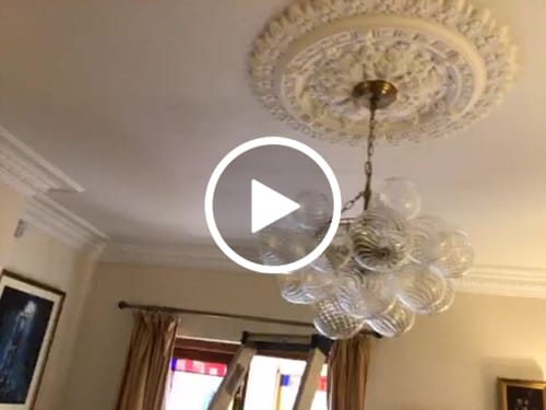 Customer video review of Modern Cluster Glass Globe Bubble Chandelier
