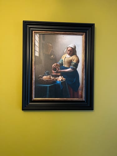Customer photo review of The Milkmaid By Jan Vermeer