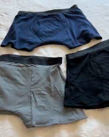 Customer photo review of Men's Ultra-Absorbent Incontinence Boxer Briefs