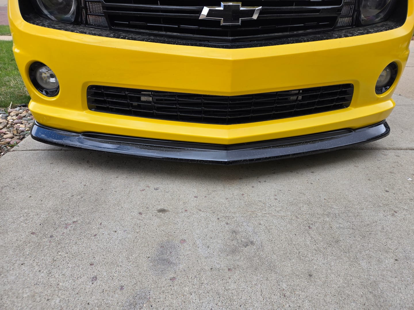 Customer photo review of 2010-13 Camaro ZL1 Front Bumper Lip Splitter