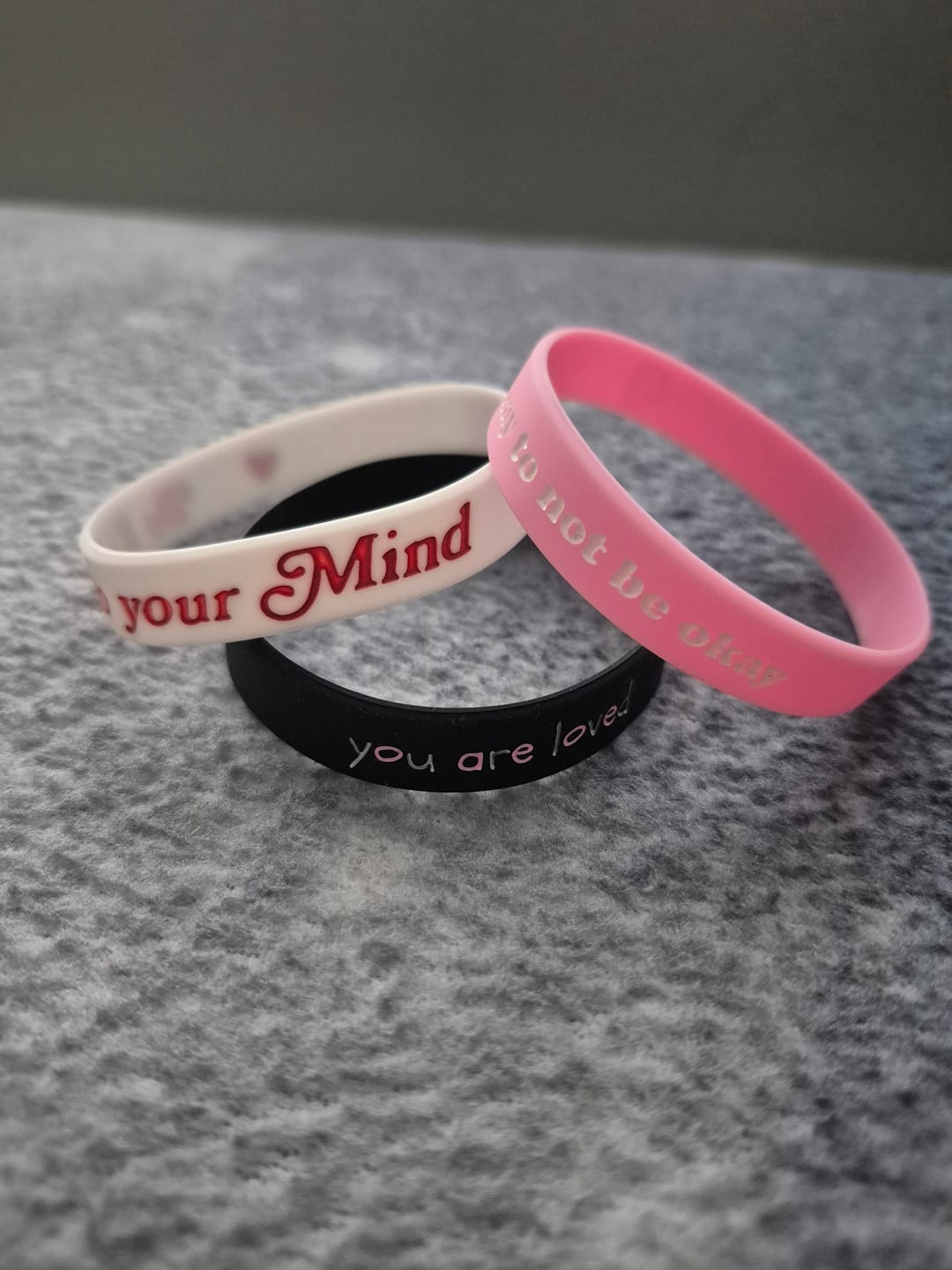 Customer photo review of Love Wristbands (3-Pack)