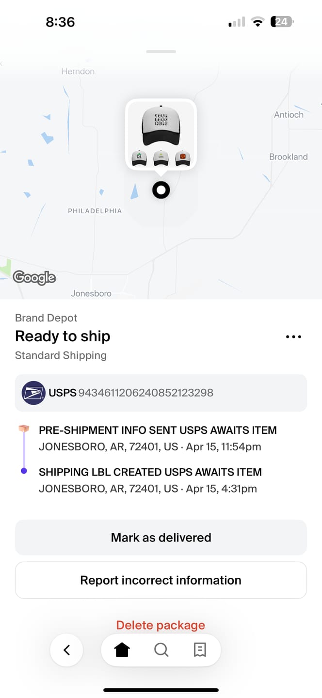 Customer photo review of 6-Custom Trucker Hats
