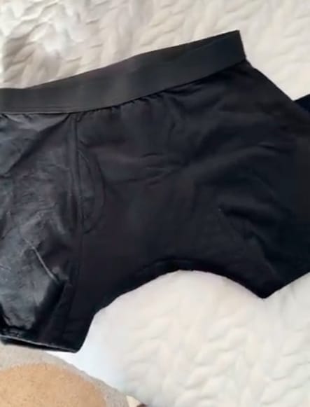 Customer photo review of Men's Ultra-Absorbent Incontinence Boxer Briefs