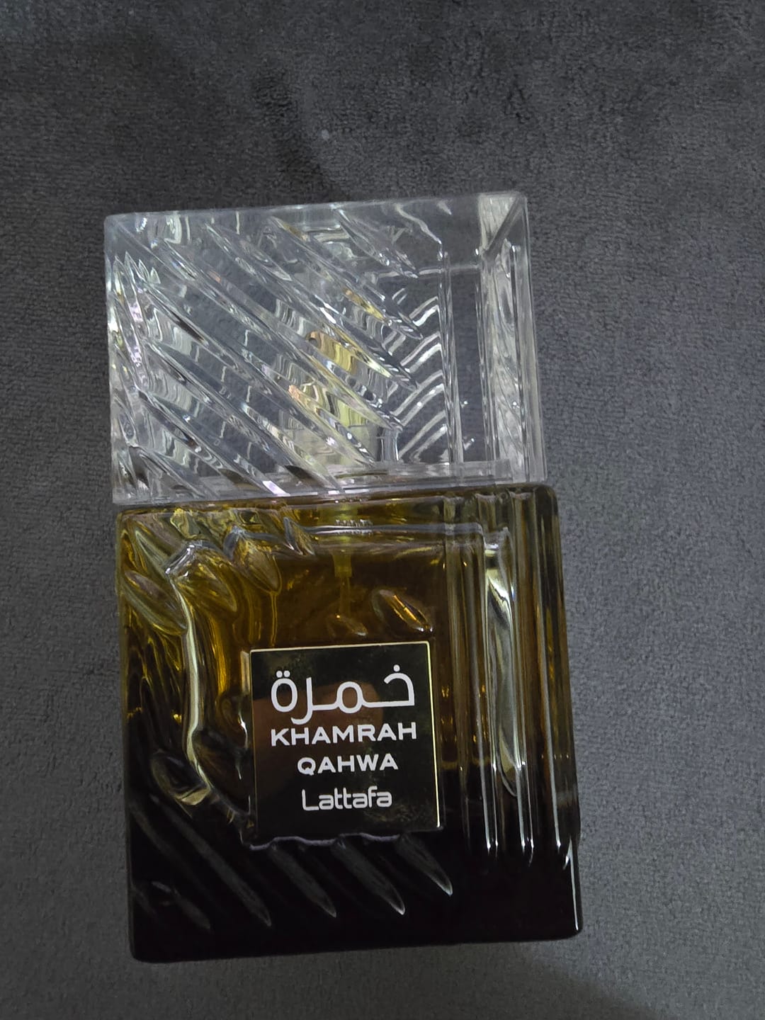 Customer photo review of Lattafa Khamrah Eau De Parfum For Unisex