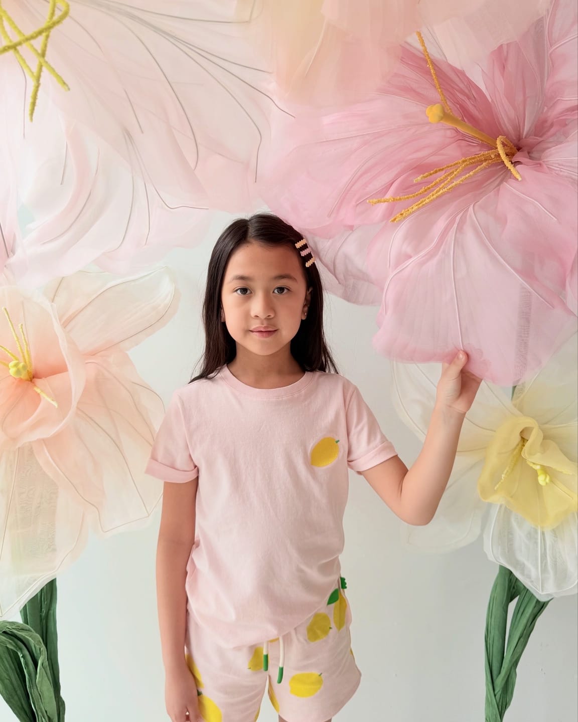 Customer photo review of Recycled Cotton Pink Lemon Kid T-Shirt