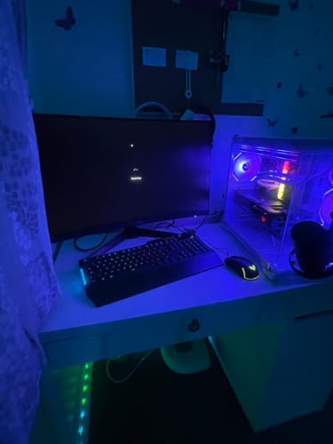 Customer photo review of Nemesis 4 White ASUS Gaming PC Bundle - AMD Ryzen 7 5700X3D RGB 16GB RAM Nvidia RTX 4060Ti 8GB N7-SE202