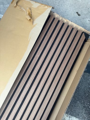 Customer photo review of Panneau acoustique en bois | Mocca | De première qualité