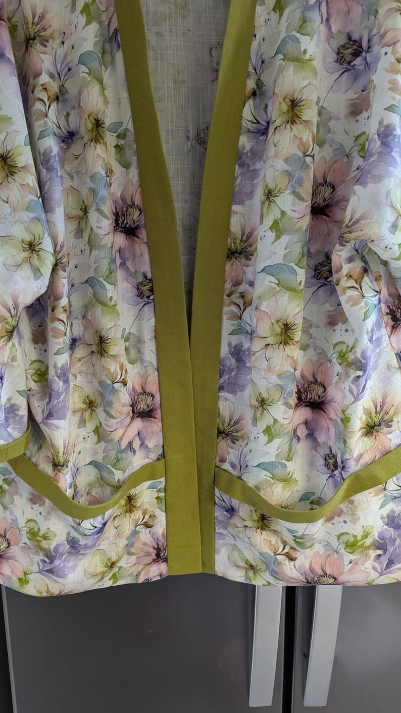 Customer photo review of Garden Delight Linen Viscose Fabric