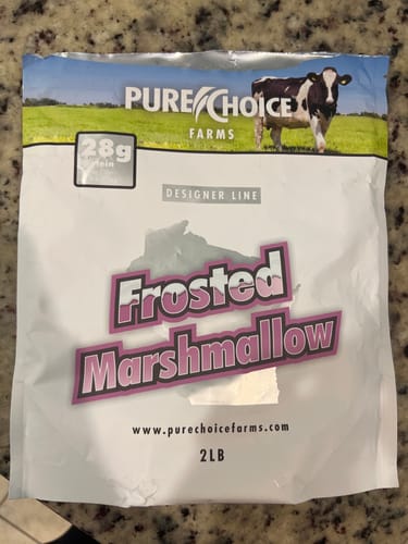 Customer photo review of Whey Protein Isolate Frosted Marshmallow