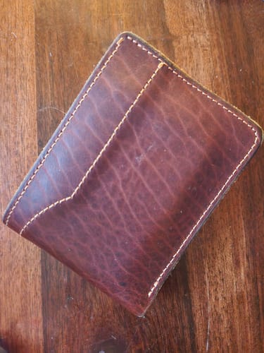 Customer photo review of Lanier Premium Bison Bifold
