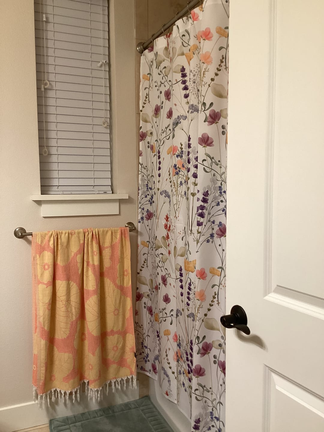 Customer photo review of Wildflowers Shower Curtain - Lavender & Gold