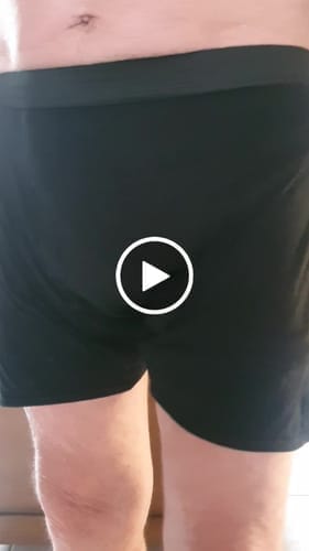 Customer photo review of Men's Ultra-Absorbent Incontinence Boxer Briefs