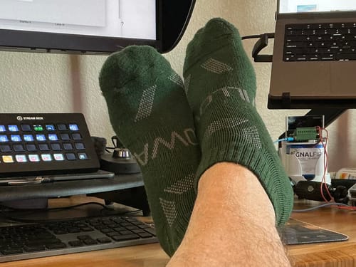 Customer photo review of Men's Alpaca Socks