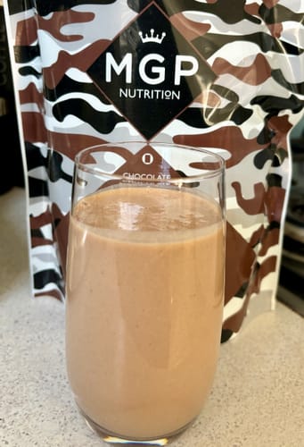 Customer photo review of MGP Chocolate Performance Protein Powder (25 servings, £1.12 per serving)
