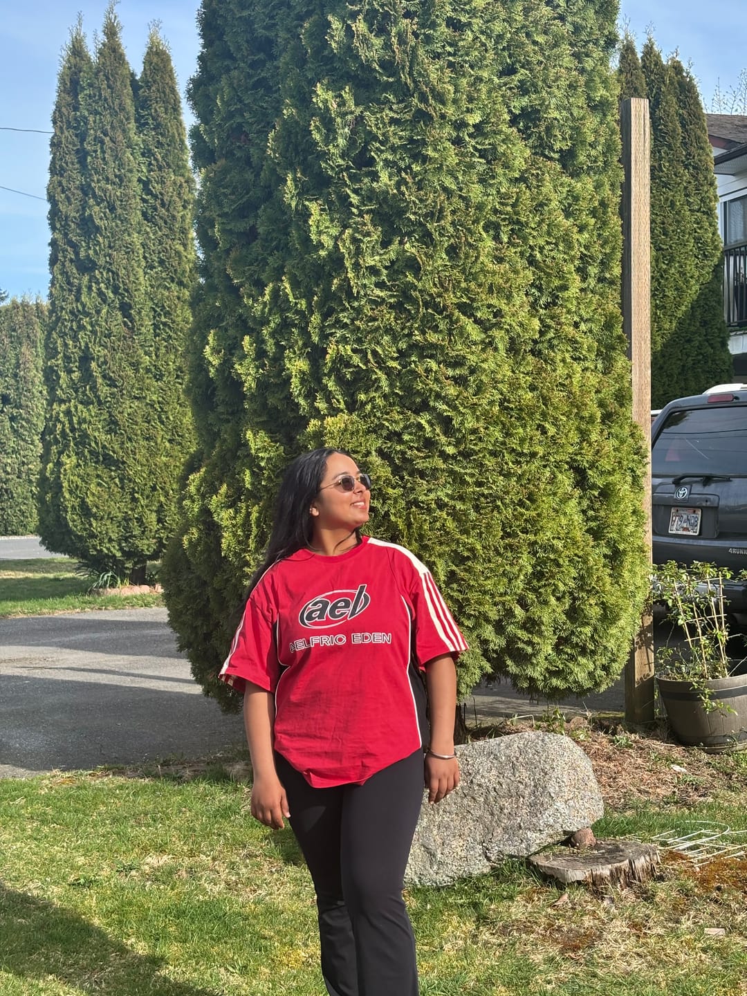 Customer photo review of Aelfric Eden Color Block Speedway Tee
