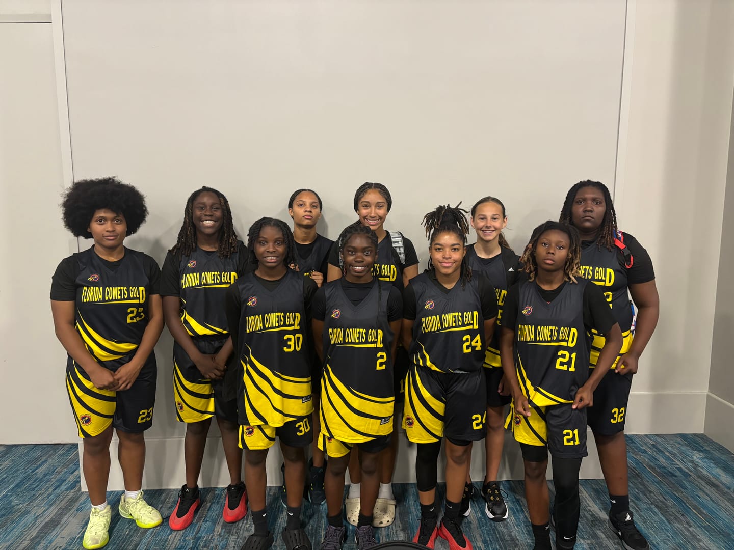 Customer photo review of Custom Black Yellow Double Side Sets Design Sportswear Basketball Jersey