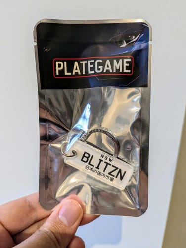 Customer photo review of NSW Japanese (JDM) Licence Plate Custom Keychain 🇯🇵