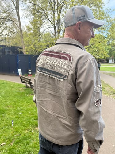 Customer photo review of Grey Flattrack Moto Shacket