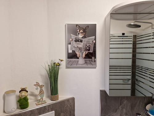 Customer photo review of Wichtiges Geschäft - Individuelles Poster